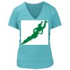 Women's Premium Deep V-Neck T-Shirt Thumbnail