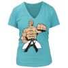 Women's Premium Deep V-Neck T-Shirt Thumbnail