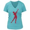 Women's Premium Deep V-Neck T-Shirt Thumbnail