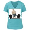 Women's Premium Deep V-Neck T-Shirt Thumbnail