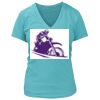 Women's Premium Deep V-Neck T-Shirt Thumbnail