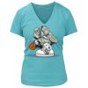 Women's Premium Deep V-Neck T-Shirt Thumbnail