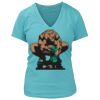 Women's Premium Deep V-Neck T-Shirt Thumbnail