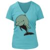 Women's Premium Deep V-Neck T-Shirt Thumbnail