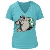 Women's Premium Deep V-Neck T-Shirt Thumbnail