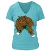 Women's Premium Deep V-Neck T-Shirt Thumbnail