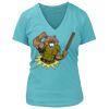 Women's Premium Deep V-Neck T-Shirt Thumbnail
