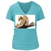 Women's Premium Deep V-Neck T-Shirt Thumbnail