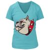 Women's Premium Deep V-Neck T-Shirt Thumbnail