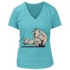 Women's Premium Deep V-Neck T-Shirt Thumbnail