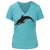 Women's Premium Deep V-Neck T-Shirt Thumbnail
