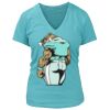 Women's Premium Deep V-Neck T-Shirt Thumbnail