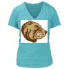 Women's Premium Deep V-Neck T-Shirt Thumbnail