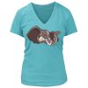 Women's Premium Deep V-Neck T-Shirt Thumbnail