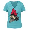 Women's Premium Deep V-Neck T-Shirt Thumbnail