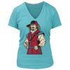 Women's Premium Deep V-Neck T-Shirt Thumbnail