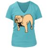Women's Premium Deep V-Neck T-Shirt Thumbnail