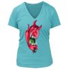 Women's Premium Deep V-Neck T-Shirt Thumbnail