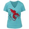 Women's Premium Deep V-Neck T-Shirt Thumbnail