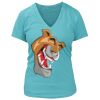 Women's Premium Deep V-Neck T-Shirt Thumbnail