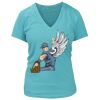 Women's Premium Deep V-Neck T-Shirt Thumbnail