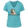 Women's Premium Deep V-Neck T-Shirt Thumbnail