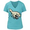 Women's Premium Deep V-Neck T-Shirt Thumbnail