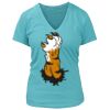 Women's Premium Deep V-Neck T-Shirt Thumbnail