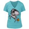 Women's Premium Deep V-Neck T-Shirt Thumbnail