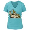 Women's Premium Deep V-Neck T-Shirt Thumbnail