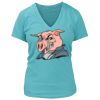 Women's Premium Deep V-Neck T-Shirt Thumbnail