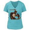 Women's Premium Deep V-Neck T-Shirt Thumbnail