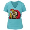 Women's Premium Deep V-Neck T-Shirt Thumbnail