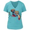 Women's Premium Deep V-Neck T-Shirt Thumbnail