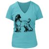 Women's Premium Deep V-Neck T-Shirt Thumbnail