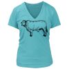 Women's Premium Deep V-Neck T-Shirt Thumbnail
