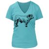 Women's Premium Deep V-Neck T-Shirt Thumbnail