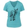 Women's Premium Deep V-Neck T-Shirt Thumbnail
