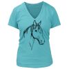 Women's Premium Deep V-Neck T-Shirt Thumbnail