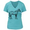 Women's Premium Deep V-Neck T-Shirt Thumbnail