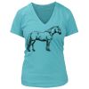 Women's Premium Deep V-Neck T-Shirt Thumbnail