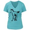 Women's Premium Deep V-Neck T-Shirt Thumbnail