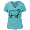 Women's Premium Deep V-Neck T-Shirt Thumbnail