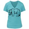 Women's Premium Deep V-Neck T-Shirt Thumbnail