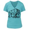 Women's Premium Deep V-Neck T-Shirt Thumbnail