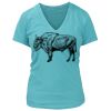 Women's Premium Deep V-Neck T-Shirt Thumbnail