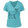 Women's Premium Deep V-Neck T-Shirt Thumbnail