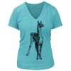 Women's Premium Deep V-Neck T-Shirt Thumbnail