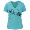 Women's Premium Deep V-Neck T-Shirt Thumbnail