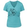 Women's Premium Deep V-Neck T-Shirt Thumbnail